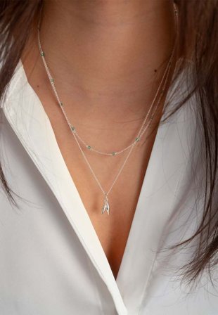 Syster P Santa Monica Necklace Silver Halsband Dam ONESIZE