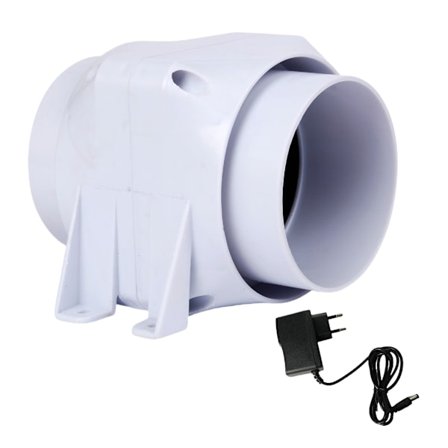 4 tommer udsugningsventilator Inline Kanal Hydroponisk Luftblæser Udsugningsventilator Lav Støj