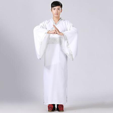 Hanfu-festivaldräkter För Män White Xl