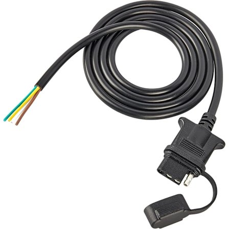 2025 Senaste Modell Fordonsmonterad 4-polig Platt Släpvagnskabelhärva 1,5 Meter Kraftig 4-polig Hona Släpvagnskontakt 18AWG Ren Koppartråd W