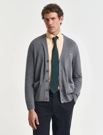 GANT Casual Cotton Cardigan - Multi/patterned - XL