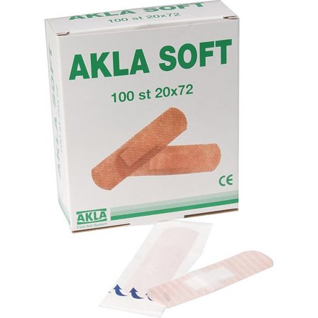AKLA Plåster Soft nonwoven 34x72mm 100/fp - Lyreco - Skyddsutrustning - Första Hjälpen - Plåster