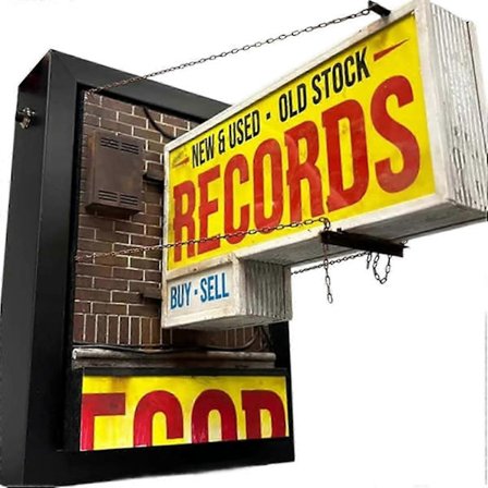 Retro Vegglampe med Vinylplate-design, Vintage Vinylplate Veggdekor, Gave til Musikkelskere, Retro Romestetikk, LED Neonskilt, Gave til Platesamlere