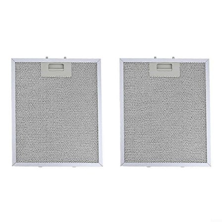 2 x Filter, 2 x Fettfilter i aluminiumnät, köksfläktfilter, ersättning, 300 x 250 mm z
