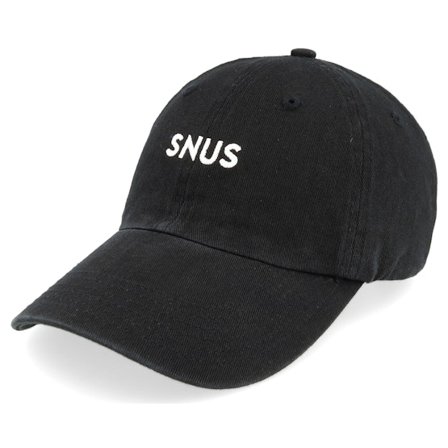 Kiosken - Noir unconstructed Casquette - "Snus Black Dad Cap " @ Hatstore