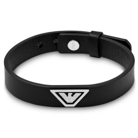 Bracelet en cuir Emporio Armani Eagle Logo pour hommes - Bracelets en cuir - pour Hommes - Emporio Armani