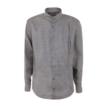 Giorgio Armani Casual Shirts , Grijs , Heren , Maat: 2XL