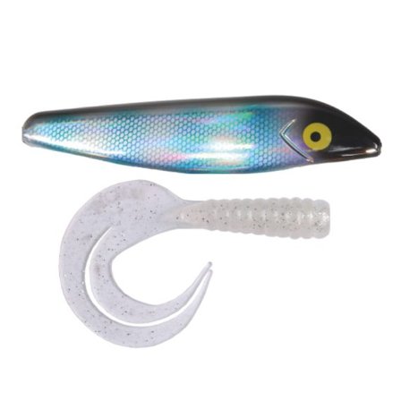 Vicke Pike Tail 80g, 40cm - Emerald Clear Glitter Tail