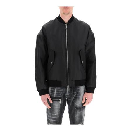 Dsquared2, eviction bomber jacket Czarny, Mężczyzna, Rozmiar: S