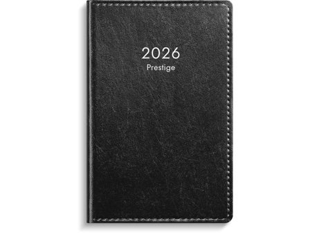 Burde Kalender Prestige 2026 konstl inb svart - Lyreco - Almanackor och kalendrar > Fickkalendrar > Mellanstora fickkalendrar