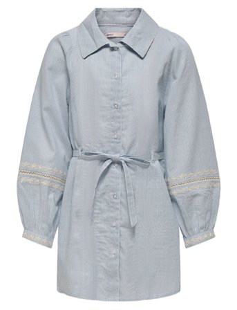 Kids Only Kogmonica Ane Ls Emb Dress Wvn - Blue - 164