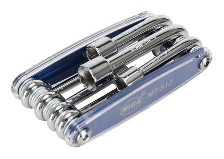 PELA 506458 Topnøglesæt 7 dele, metrisk, 5-12 mm, Håndværktøj