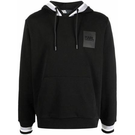 Karl Lagerfeld 705180 band hoodie Sort, Herre