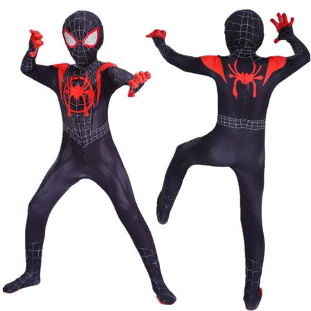 Spider-Man Cosplay-dräkt för barn och vuxna, 3-12 år Miles (luxury lens model) 160