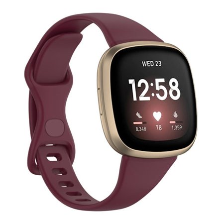 Comfortable Fitbit Versa 4/ 3 band - Wine