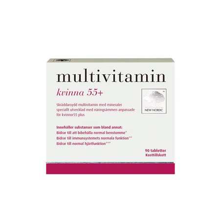 New Nordic Multivitamin kvinna 55+ 90 tabletter