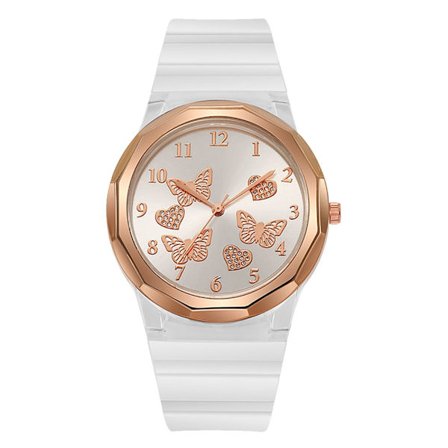 Dameklokke Kvarts Armbåndsur HVIT