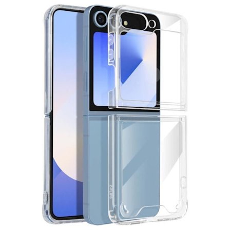 Suojakuori - AVIZAR - Samsung Galaxy Z Flip 6 - Läpinäkyvä - Ohut ja kevyt - Vahvistetut kulmat