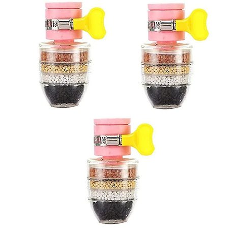 3 stk Aktivt Kull Kran Vannfiltre Universal Grensesnitt