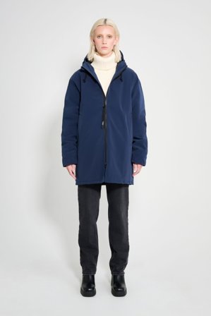 Stockholm Matte Winter Coat Navy