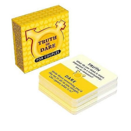 Korttipeli, Totuus vai Tehtävä -korttipeli pariskunnille - Hauska ja flirttaileva interaktiivinen peli aikuisille, intiimeihin iltoihin ja juhliin