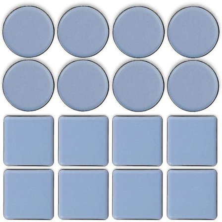 16 stk. Selvklæbende Teflon Glide Teflon Glide Glide Teflon Glide til Møbler Selvklæbende Teflon Glide Runde Møbel Glide til Stole og Ar