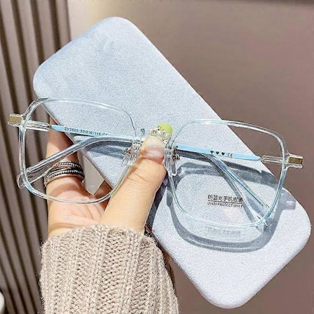 Ylisuuret lukulasit, trendikkäät sinivalosuojalla, kaukonäköiset silmälasit naisille, teräväpiirto optiset silmälasit