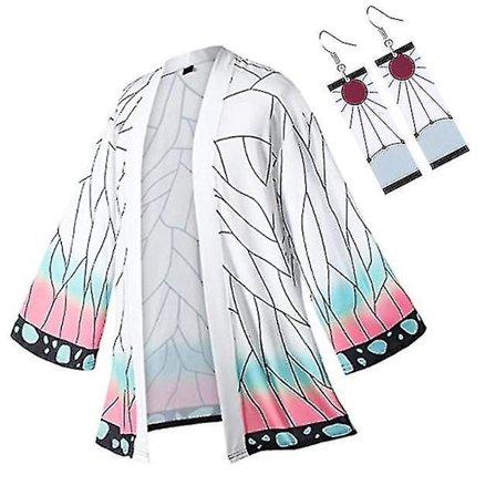 Paras Alennusanime Cosplay Puku Demon Slayer Kimetsu No Yaiba Haori Kimono Agatsuma Zenitsu Kochou Shinobu Kesätakki Paita Anime Vaatteet