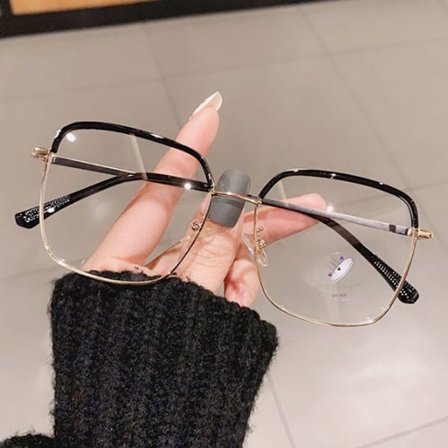 Anti-Blue Light Briller Oversized Briller SORT