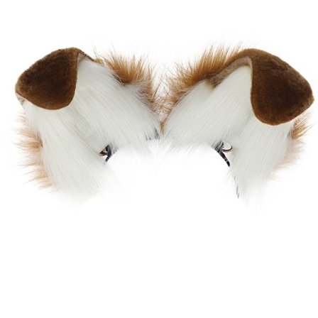 Hårbøjle med hvalpeører, elektrisk bevægelig øreformet hårbøjle, aftagelig til kvinder og piger