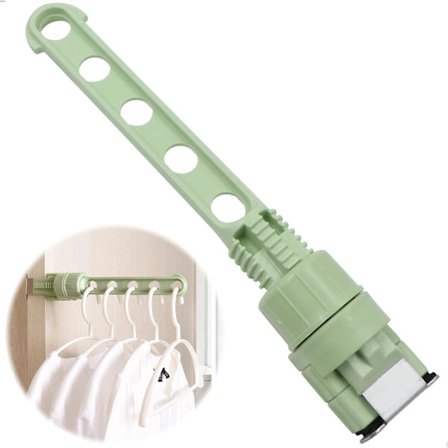 Väggmonterad Klädhängare Fällbar Krok Justerbar Klädstång Hållare - Perfekt Klädkrok för Badrum, Sovrum och Resor - Väggmontering - Hall