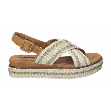 Refresh Sandalen , Beige , Dames , Maat: 40 EU