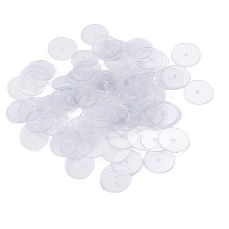 200x/ Set Clear Disc Pads för att stabilisera örhängen Praktiska Anti Pain Disc Pads Plast Runda Discs Kit för smycken hantverk