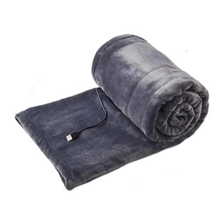 Elektrisk värmefilt med överhettningsskydd, tvättbar, 3 temperaturinställningar grå 160 x 80 cm 160 X 80cm yx