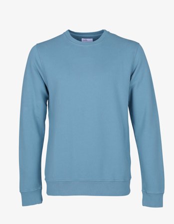 Classic Organic Crew - Stone Blue - L