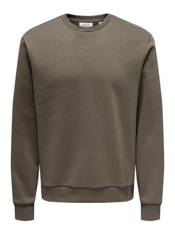 Onsceres Crew Neck Noos Brown ONLY & SONS