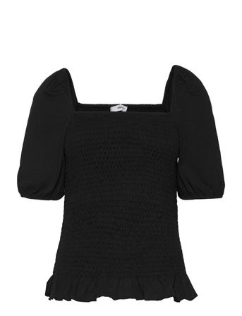 Gomas Blouses Short-sleeved Svart Mango