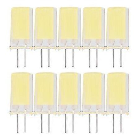 10 st G4/G8 COB1909 LED-lampor Ej Dimbar Silikonlampa Belysningsarmaturer (Kallvitt G4)