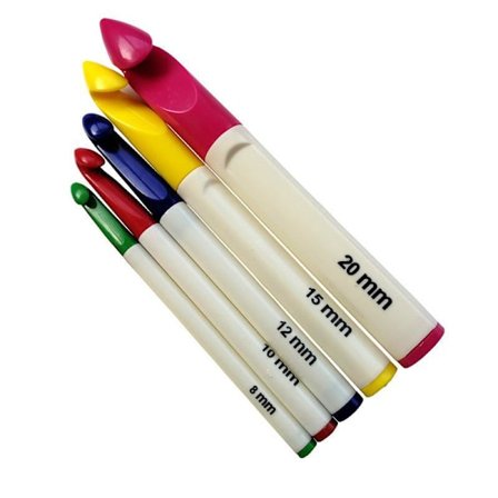 N126 - Sett med 6 stk. grove heklenåler