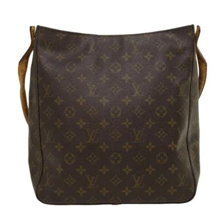 Louis Vuitton Vintage, Brown Canvas Louis Vuitton Looping Bruin, Dames, Maat:ONE Size