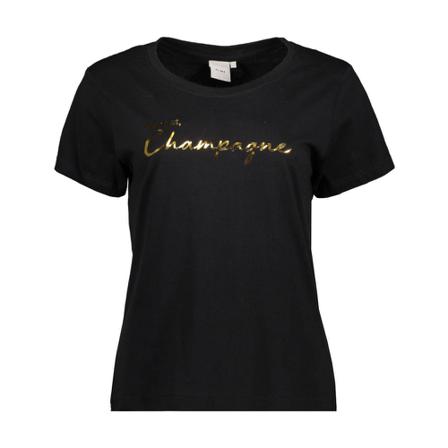 Ichi, T-Shirts Zwart, Dames, Maat:L