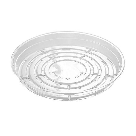 5-pakke planteunderlag, gjennomsiktig plast plantepotteunderlag