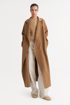 Soft Goat - Oversized coat - XL - Camel