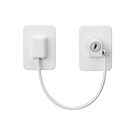 3 kpl Lasten Ikkunan Turvalukkoja Bonus EU-standardin Kaapinrajoittimella Ilman Porausta, Yhteensopiva Jääkaapin, Uunin, Laatikon Kanssa - 