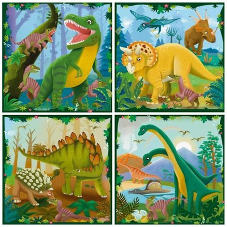 "Pussel Barn, Pussel UP!, Dinosarier, från 4 år, 12004003, Ravensburger"