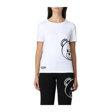 Moschino T-Shirts vit, Dam, Dam, Storlek: S