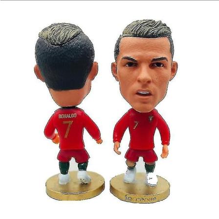 Bimirth Soccerwe Höjd Fotbollsstjärna Docka Portugal Ronaldo Figurer Röd