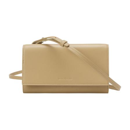 Marc O'Polo, Crossbody bag Beige, Dames, Maat:ONE Size,leer