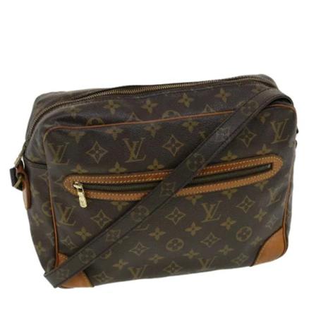 Louis Vuitton Vintage, Pre-owned Canvas louis-vuitton-bags Bruin, unisex, Maat:ONE Size,leather
