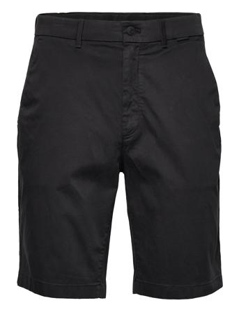Sateen Slim Short Shorts Chinos Shorts Svart Calvin Klein